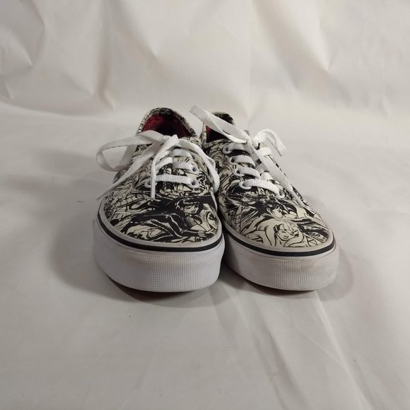 Vans Marvel Superheroes Women Black White Sneakers Men's 3.5 Women's 5 Comics - Picture 4 of 9